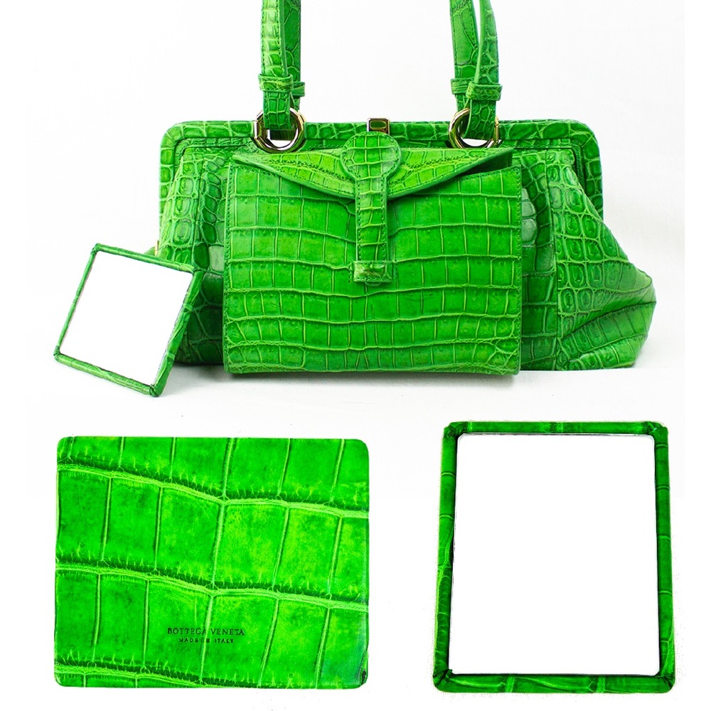 BOTTEGA VENETA SPECIAL EDITION ALLIGATOR HANDBAG - Picture 8 of 11